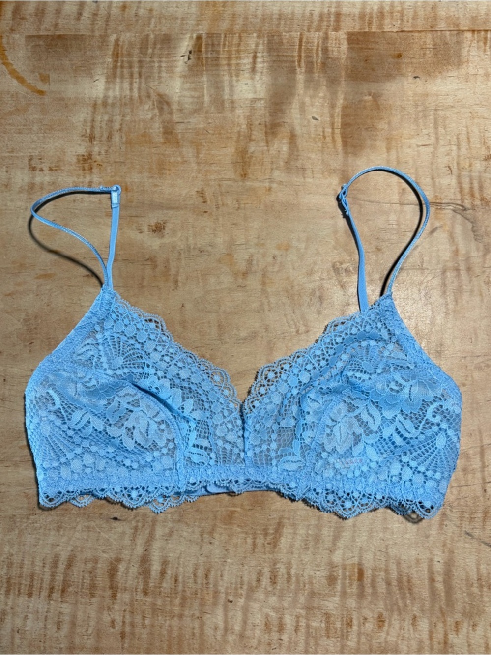 Free People Light Blue Lace Bralette size XS
